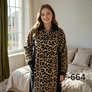 Ð–Ñ–Ð½Ð¾Ñ‡Ð¸Ð¹ Ñ„Ð»Ñ–ÑÐ¾Ð²Ð¸Ð¹ Ñ…Ð°Ð»Ð°Ñ‚ leopard chic